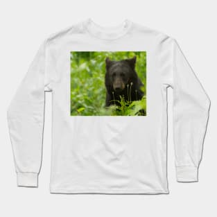 Wet Black Bear Long Sleeve T-Shirt